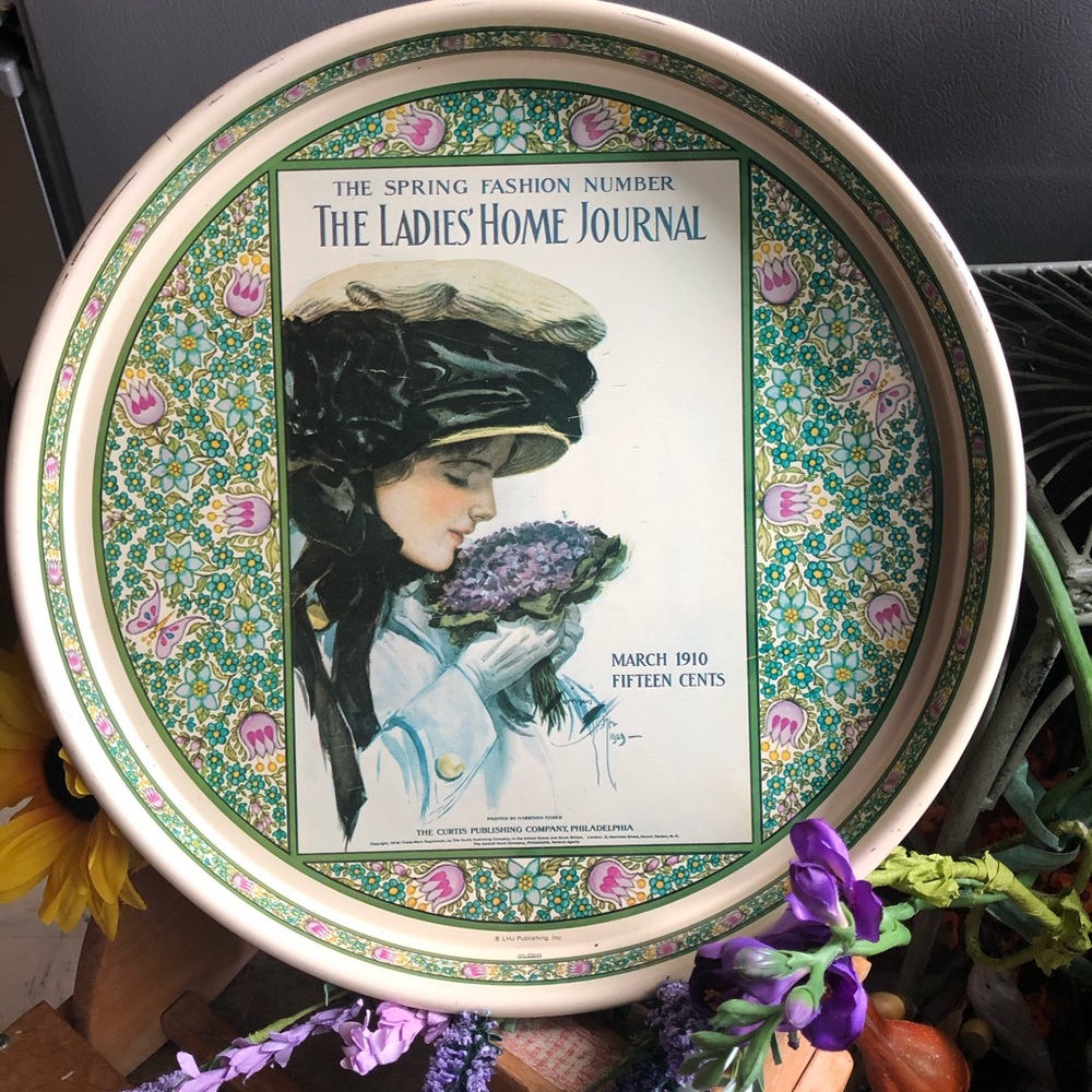 Vintage Ladies Home Journal Tray 😍